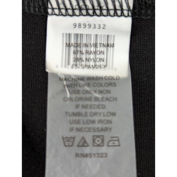 Vince Camuto sz 1X Ponte Knit Pants black elastic waist pull on stretchy 0510 - Picture 6 of 6